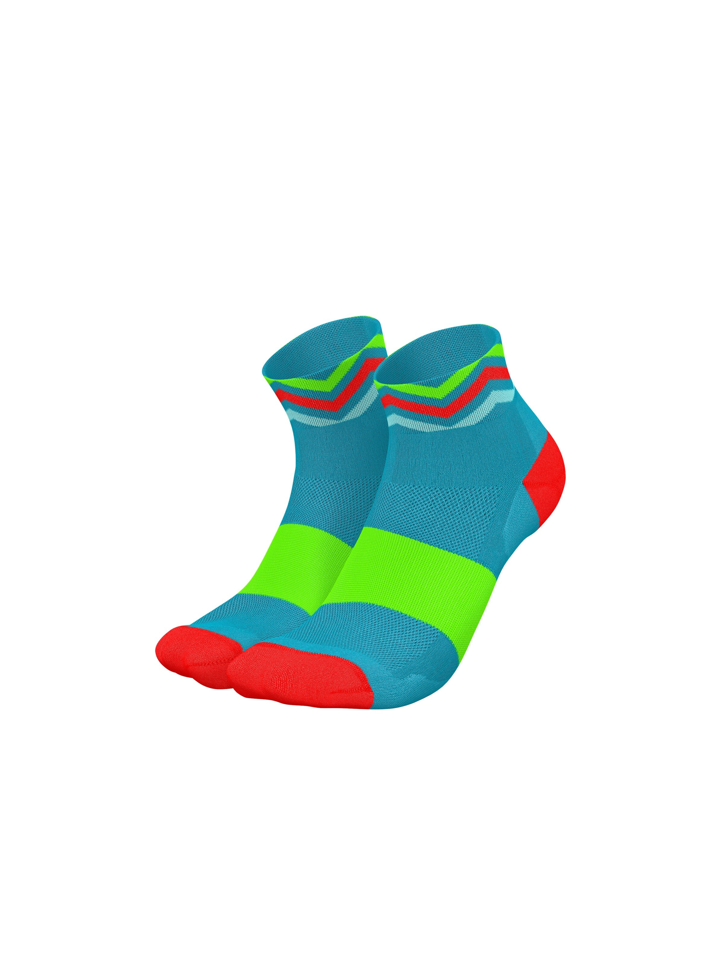 INCYLENCE Athletic Socks 'WAVES SHORT' in Blue: front