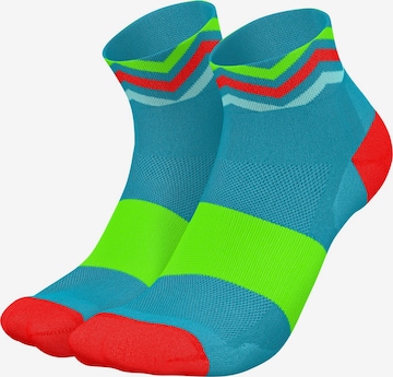 INCYLENCE Athletic Socks 'WAVES SHORT' in Blue: front