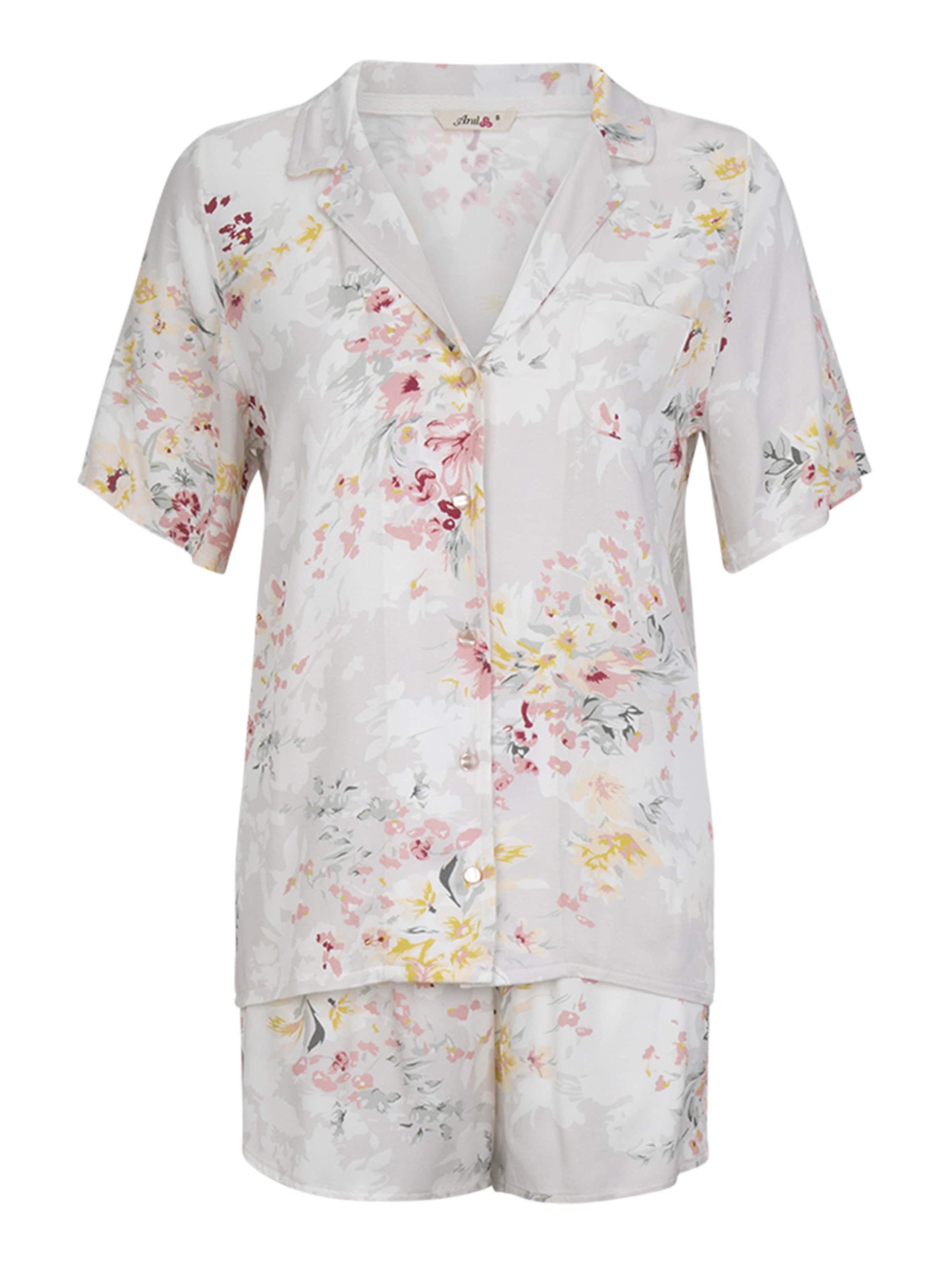 Goldenbay - Pijama de pantalón corto ' Blossom ' en rosa: frente