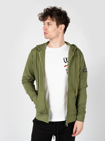 ICEBERG Bluzka sportowa 'Bluza' w kolorze zielony