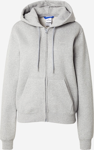Nike Sportswear Sweatjacke 'Studio' in Grau: Vorderseite