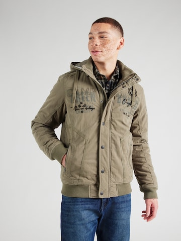 Veste mi-saison CAMP DAVID en vert : devant