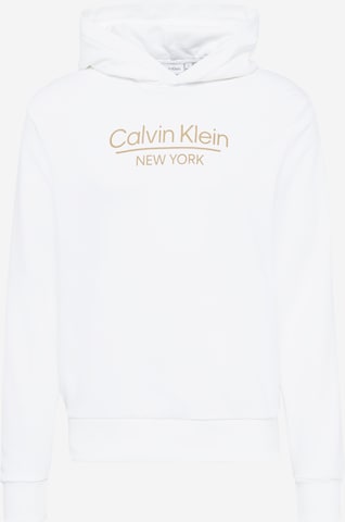 Calvin Klein Mikina – bílá: přední strana