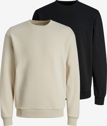 JACK & JONES Sweatshirt 'Bradley' in Beige: front
