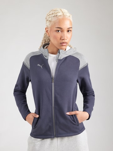 PUMA Sportssweatjakke 'TeamCUP' i blå: forside