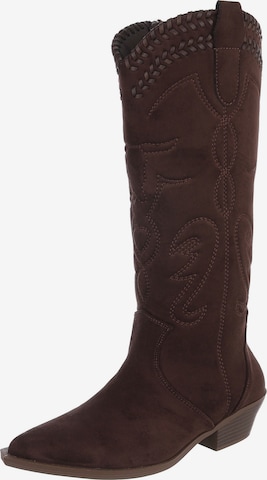Ital-Design Stiefel in Braun: Vorderseite