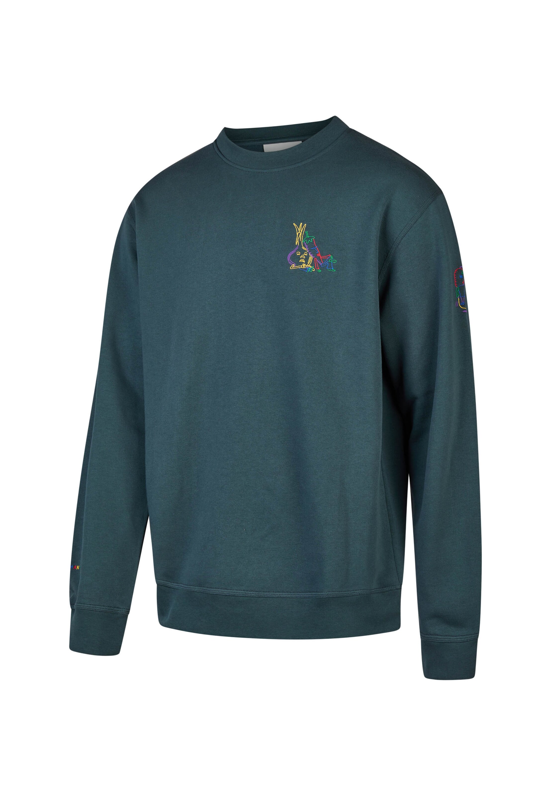 Cleptomanicx Sweatshirt 'Veggies' in Grün