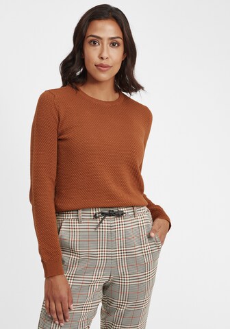 Oxmo Sweater 'Sarah' in Brown: front