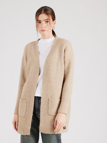 Superdry Cardigan 'Essential' i beige: forside