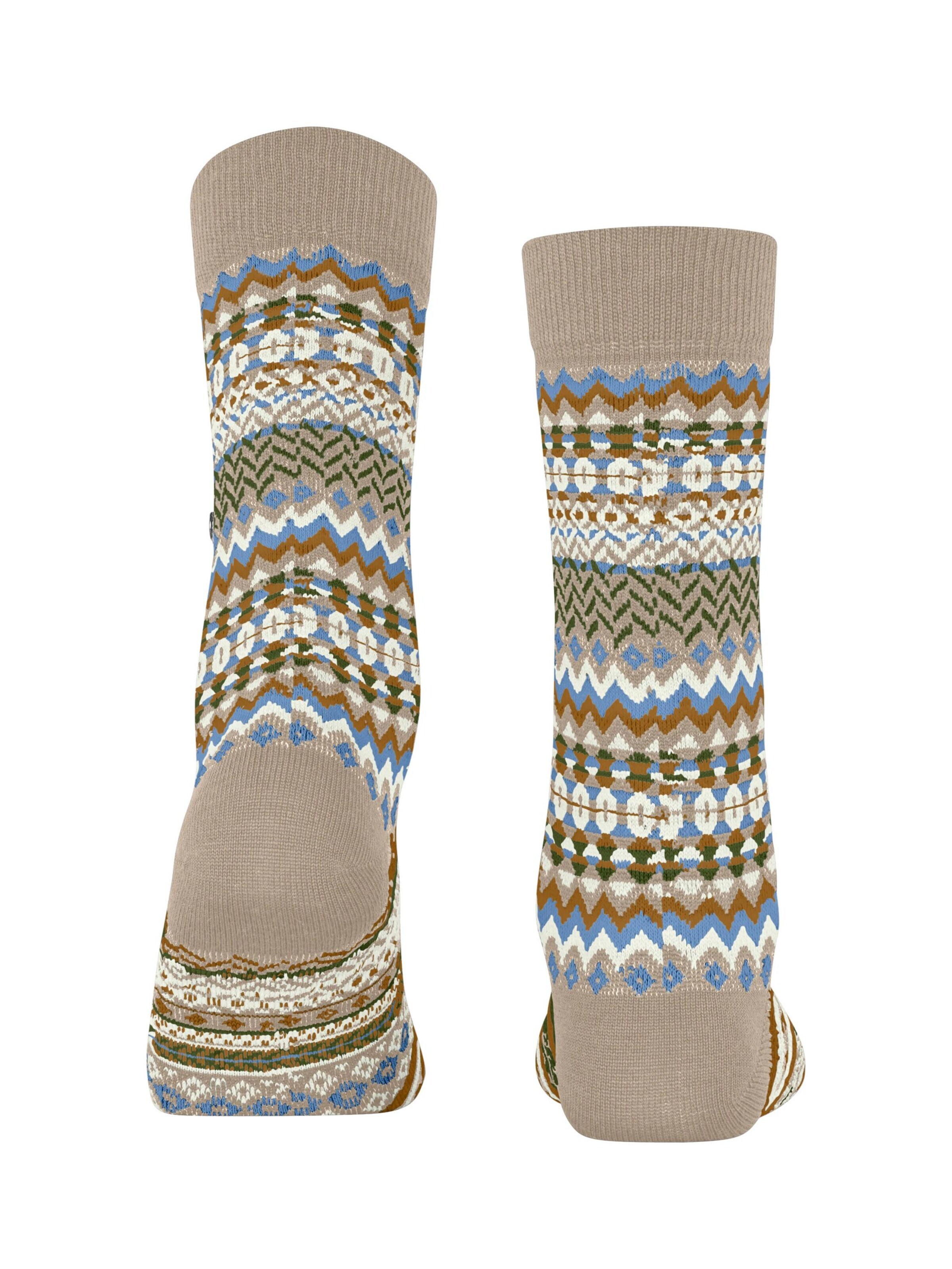 BURLINGTON Socken 'Fair Isle'‌‌‌‌‌ in Braun