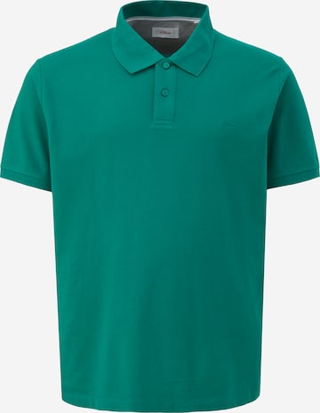 s.Oliver Men Big Sizes Shirt in Green: front