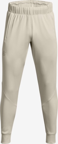 UNDER ARMOUR Sporthose 'Curry Playable' in Weiß: Vorderseite