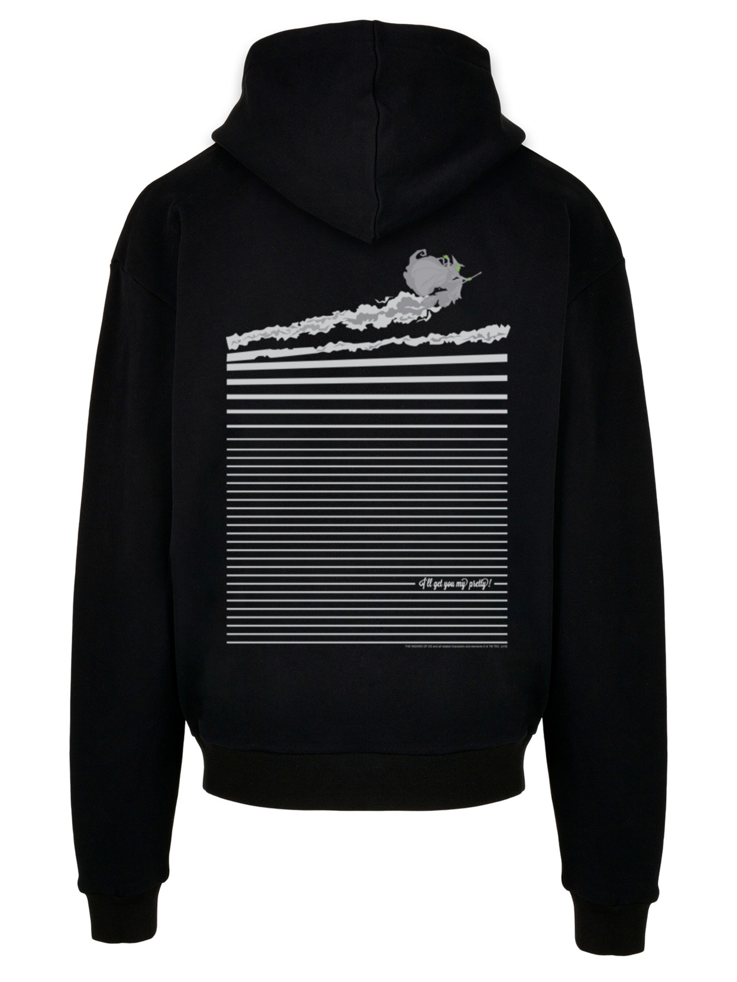 Sweat-shirt 'Disney The Wizard of Oz Wicked Witch Flying' F4NT4STIC en noir : devant