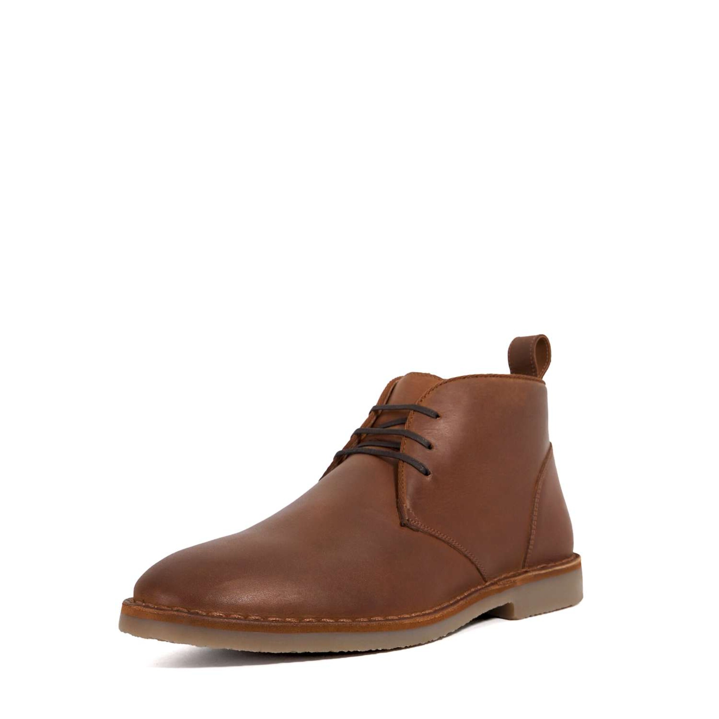 Dune LONDON Chukka Boots 'Cashed' in Braun: Vorderseite