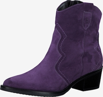 TAMARIS Ankle Boots in Purple: front