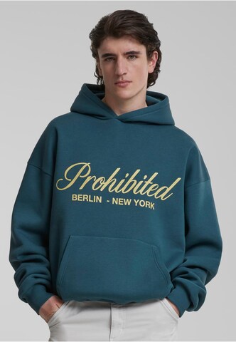 ProhibitedSweater majica 'B2NY' - zelena boja: prednji dio