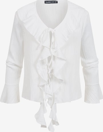 Camicia da donna di Cloud5ive in bianco: frontale