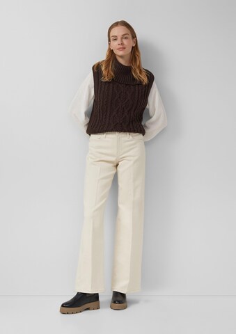 s.Oliver Wide leg Jeans ' SURI ' in Beige