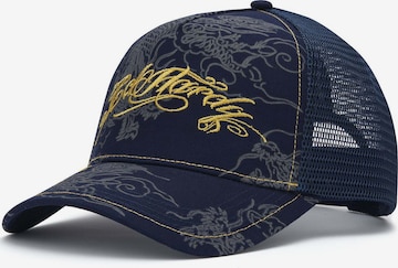 Cappello da baseball 'Outline Dragons' di Ed Hardy in blu: frontale