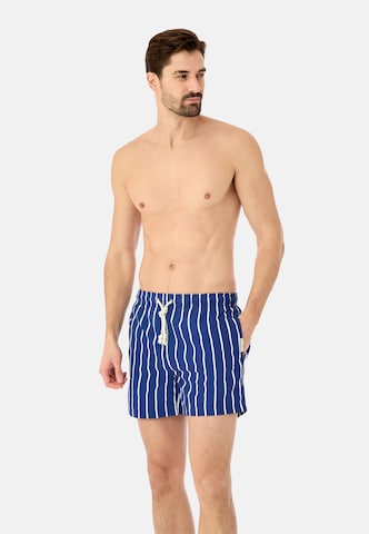 Gassa d'Amante Zwemshorts 'Porto Cervo' in Blauw: voorkant