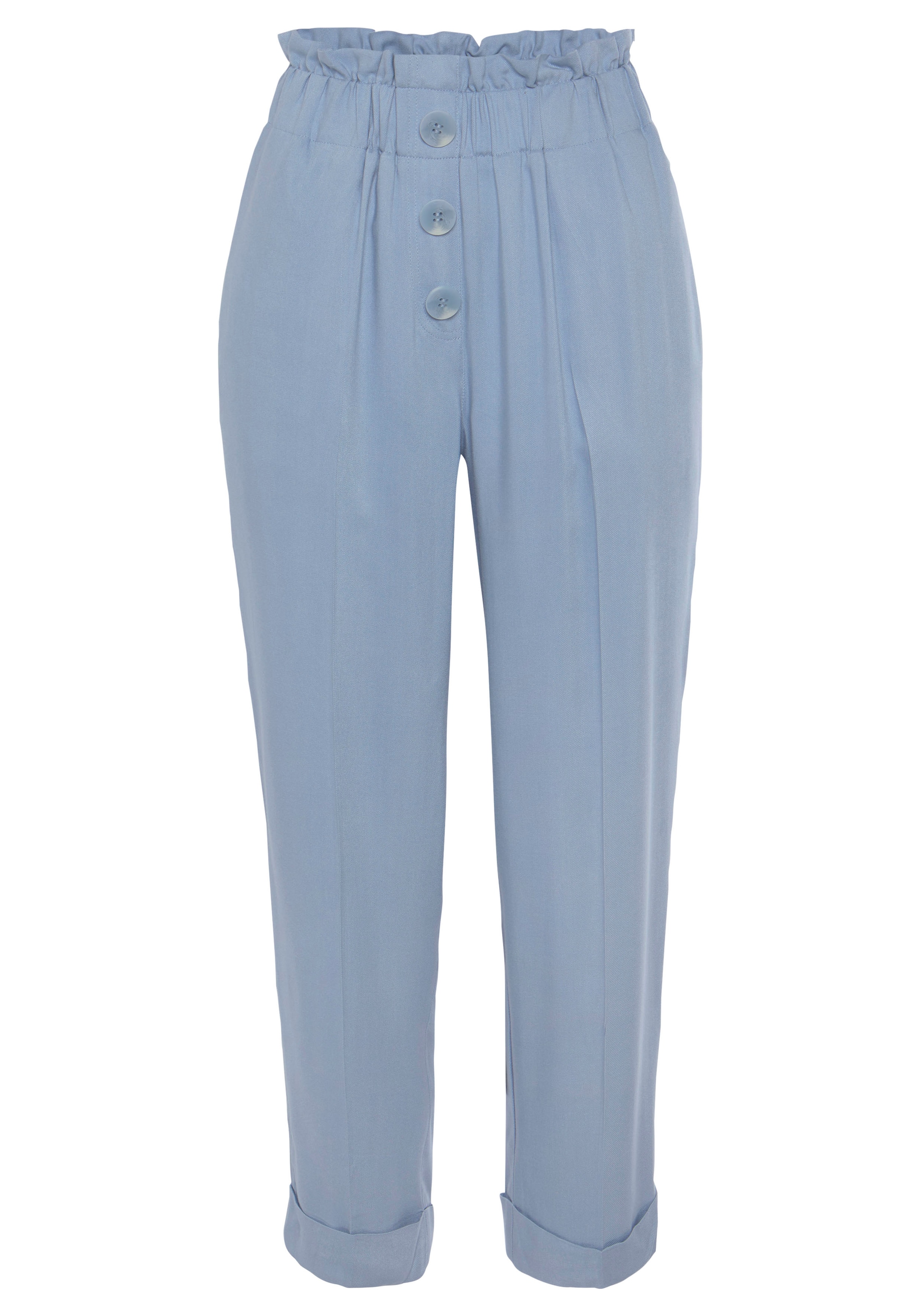 LASCANA Bukser med lægfolder i opal, Produktvisning