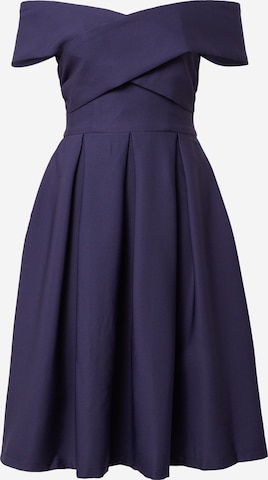 Chi Chi London Cocktail Dress 'Bay' in Blue: front