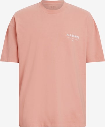 T-Shirt 'Underground' AllSaints en rose : devant