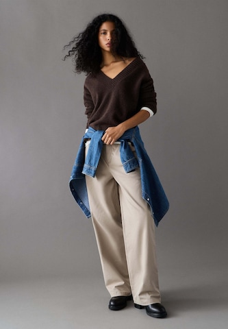 Wide leg Pantaloni con pieghe 'Lindsey' di Pepe Jeans in beige