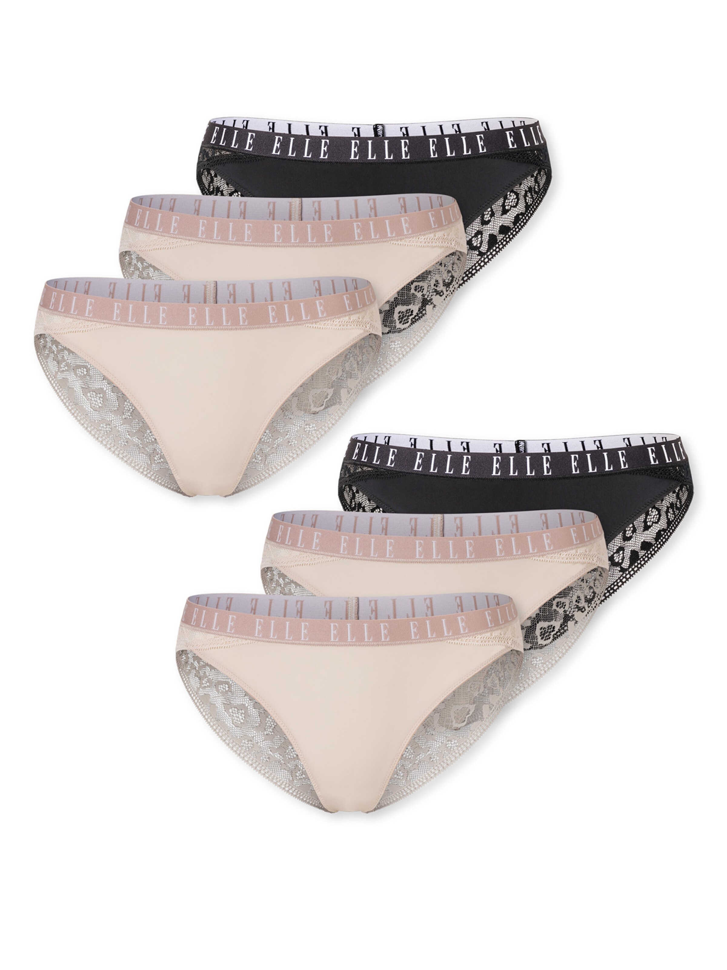 ELLE Slip ' ELLE LACE ' in Mixed colours: front