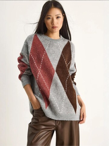 Pull-over Bianco Lucci en gris : devant