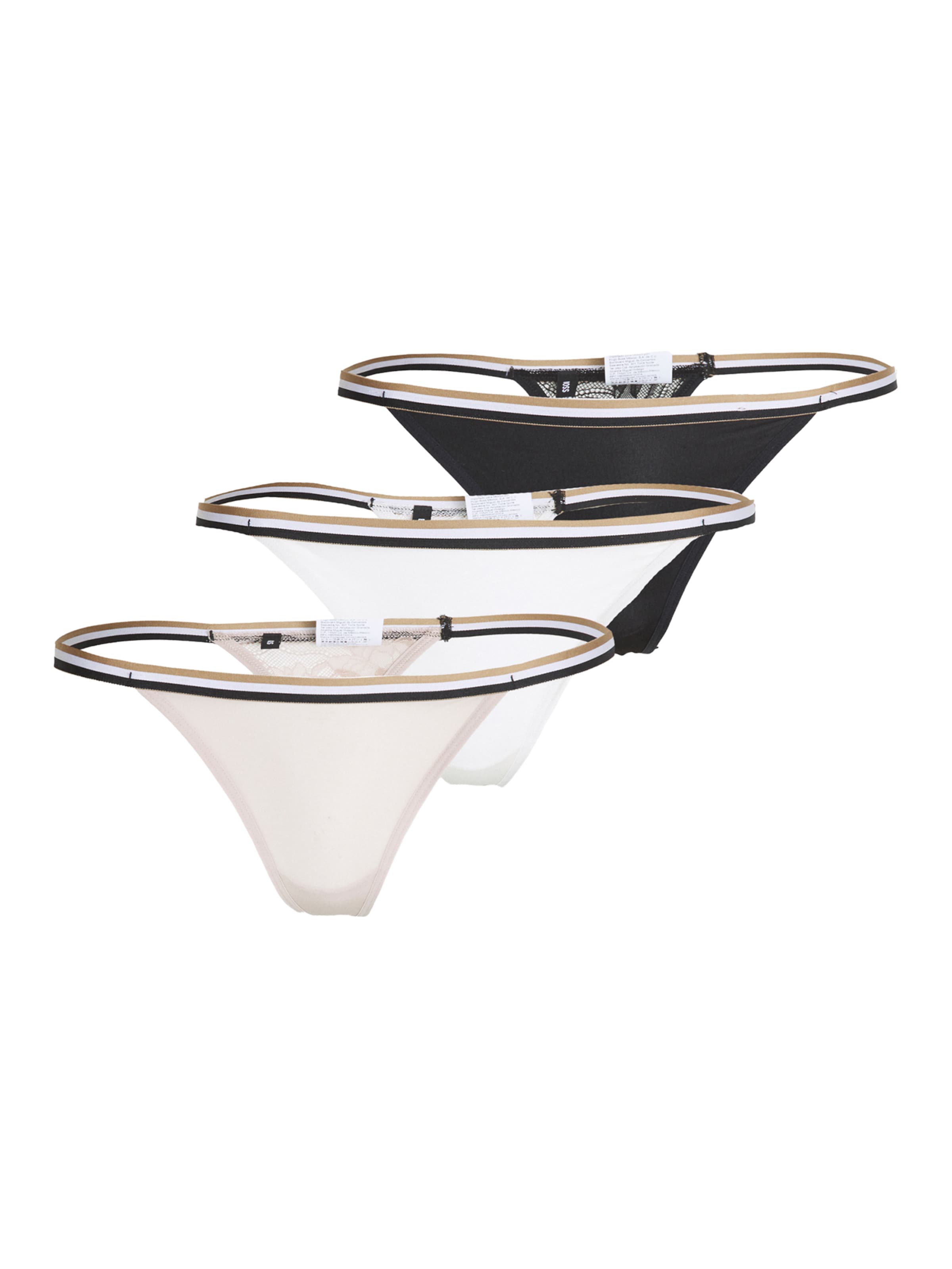 BOSS Stringi w kolorze beżowy: przód