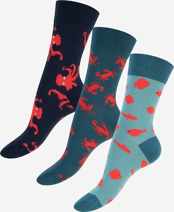 footstar Socken in Blau: Vorderseite