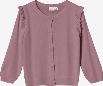 Cardigan 'Vininna' NAME IT en rose : devant