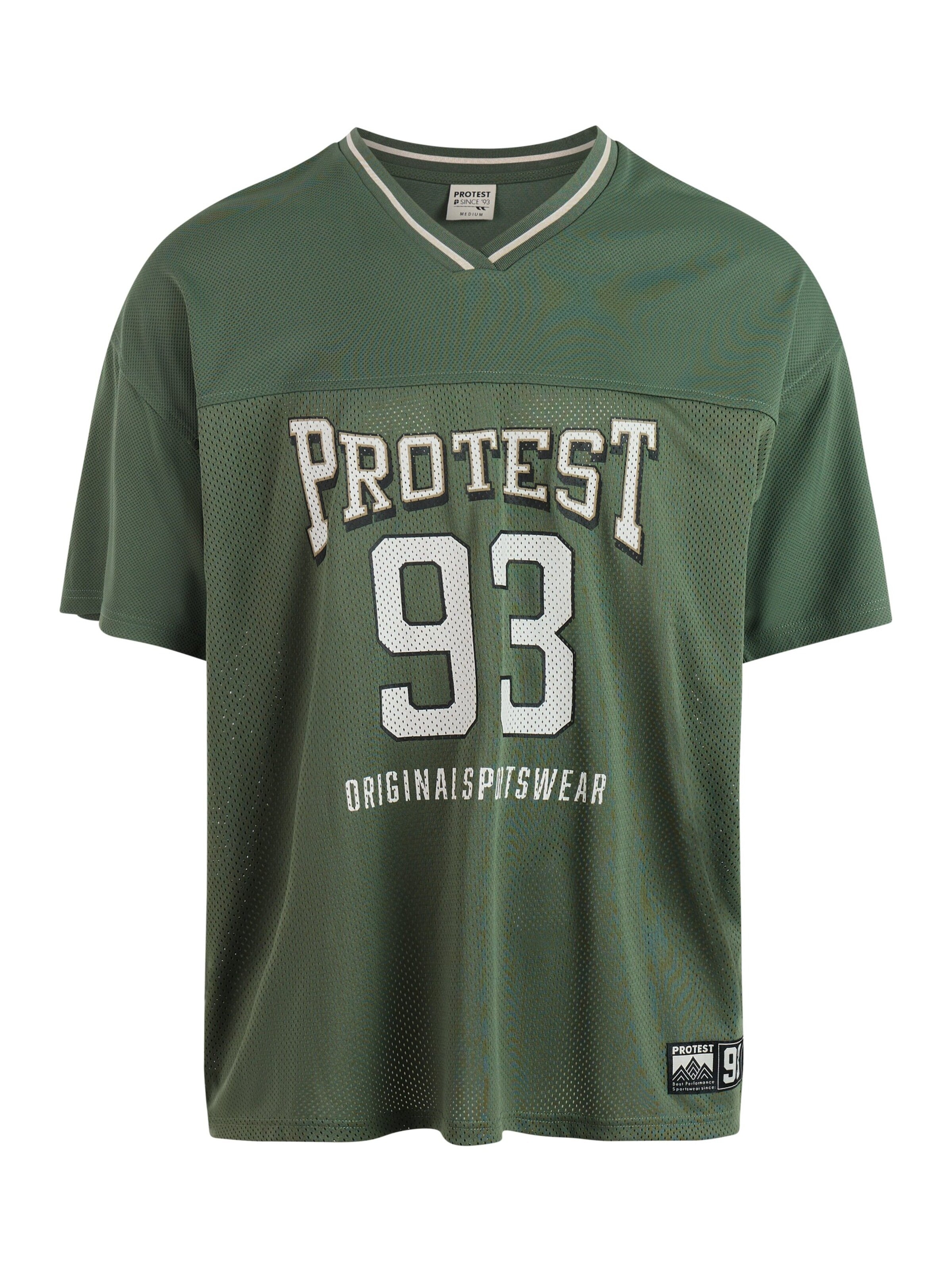 PROTEST Shirt 'PRTAinsley' in Groen: voorkant