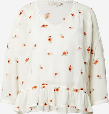 Cream Bluse 'Mika' i hvit: forside