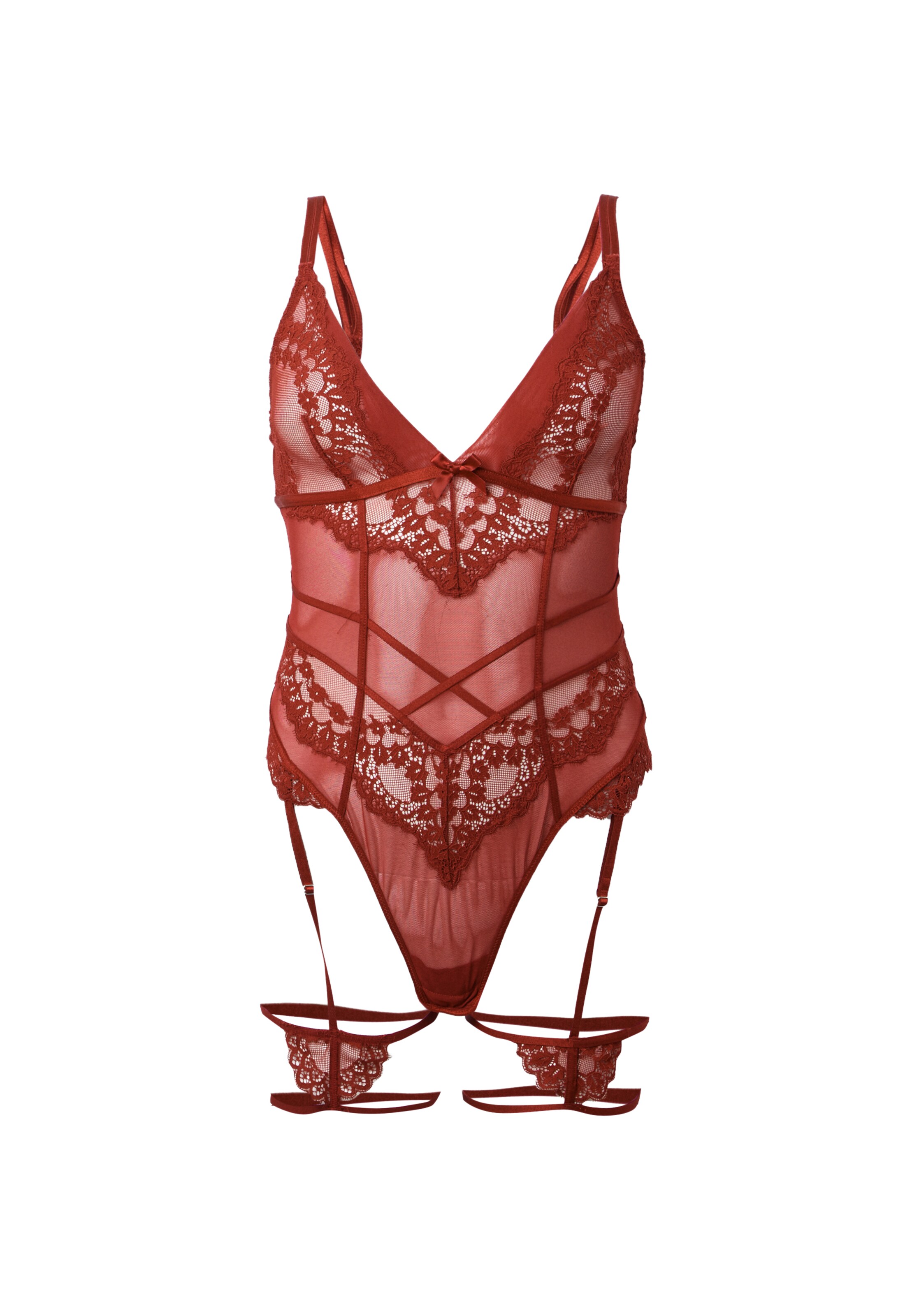 Hunkemöller Body 'Krystle' – červená: přední strana