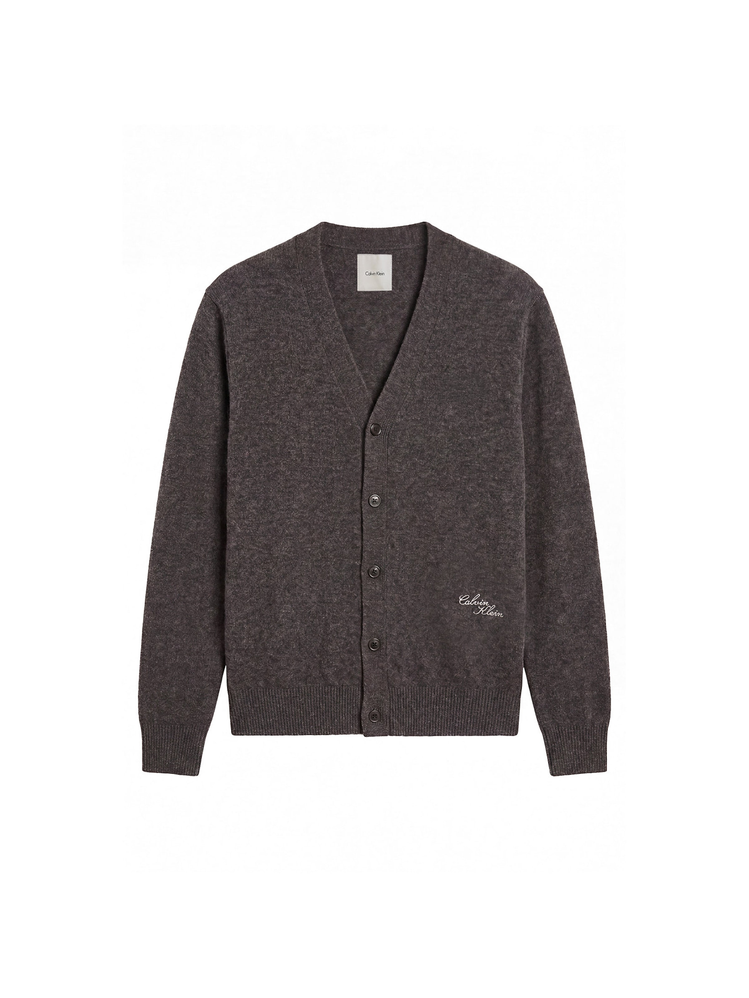 Calvin Klein Strickjacke in Grau: Vorderseite