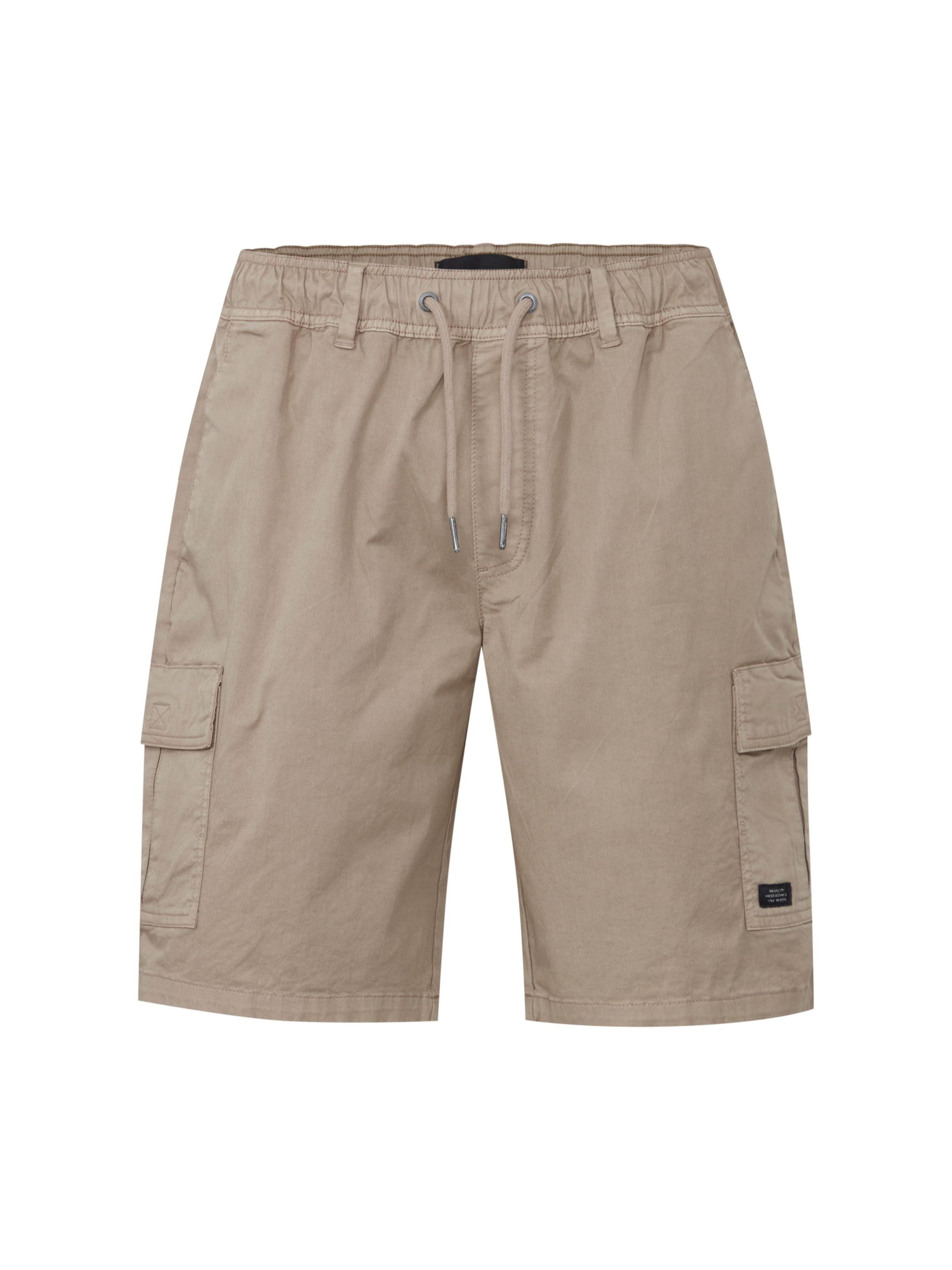 BLEND - Calças cargo em bege: frente