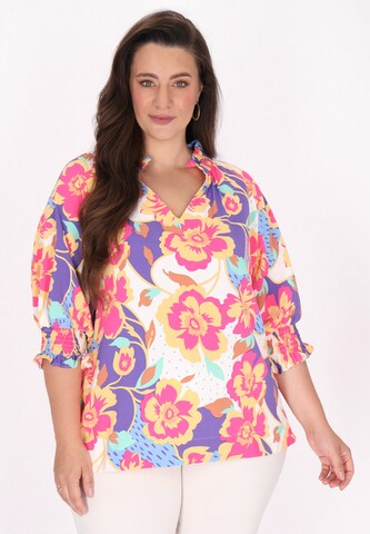 Usha Blouse in Roze: voorkant