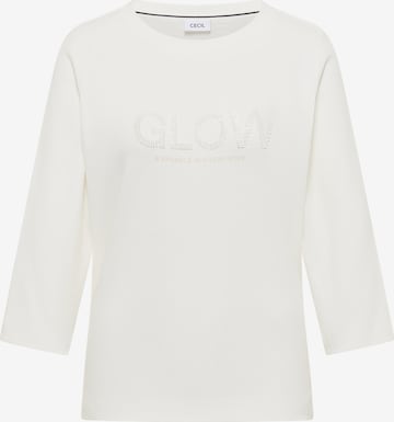 T-shirt CECIL en blanc : devant