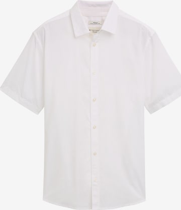 TOM TAILOR Regular Fit Paita 'Smart' värissä valkoinen: etupuoli