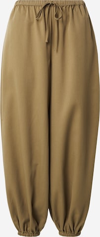 JDY - Tapered Calças harem 'JDYPaloma' em verde: frente