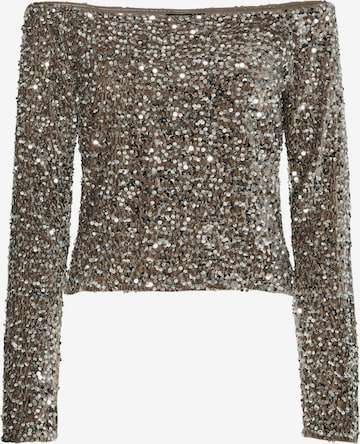 PIECES Μπλούζα 'PCKAM' σε καφέ: μπροστά