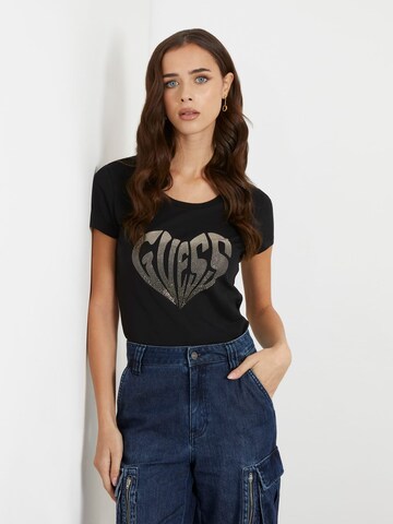 GUESS T-Shirt in Schwarz: predná strana