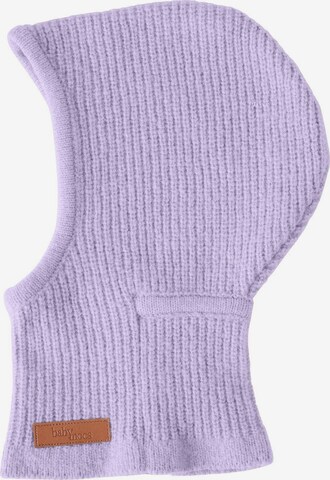 BabyMocs Beanie in Purple: front