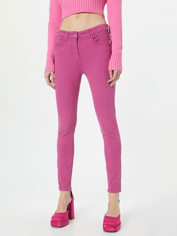 PATRIZIA PEPE Skinny Jeans in Roze: voorkant