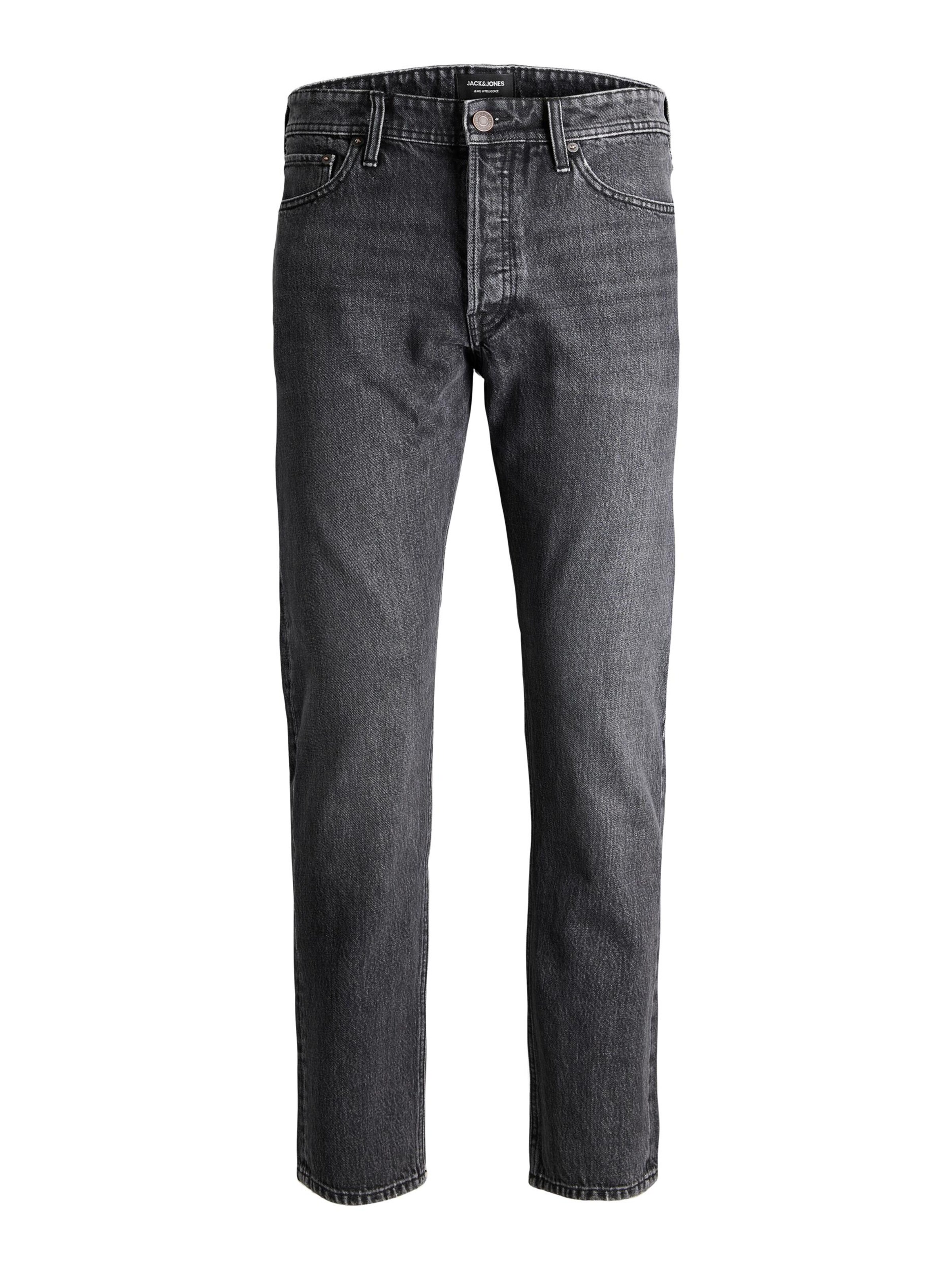 JACK & JONES Tapered Jeans 'Frank Leen' in Grey: front