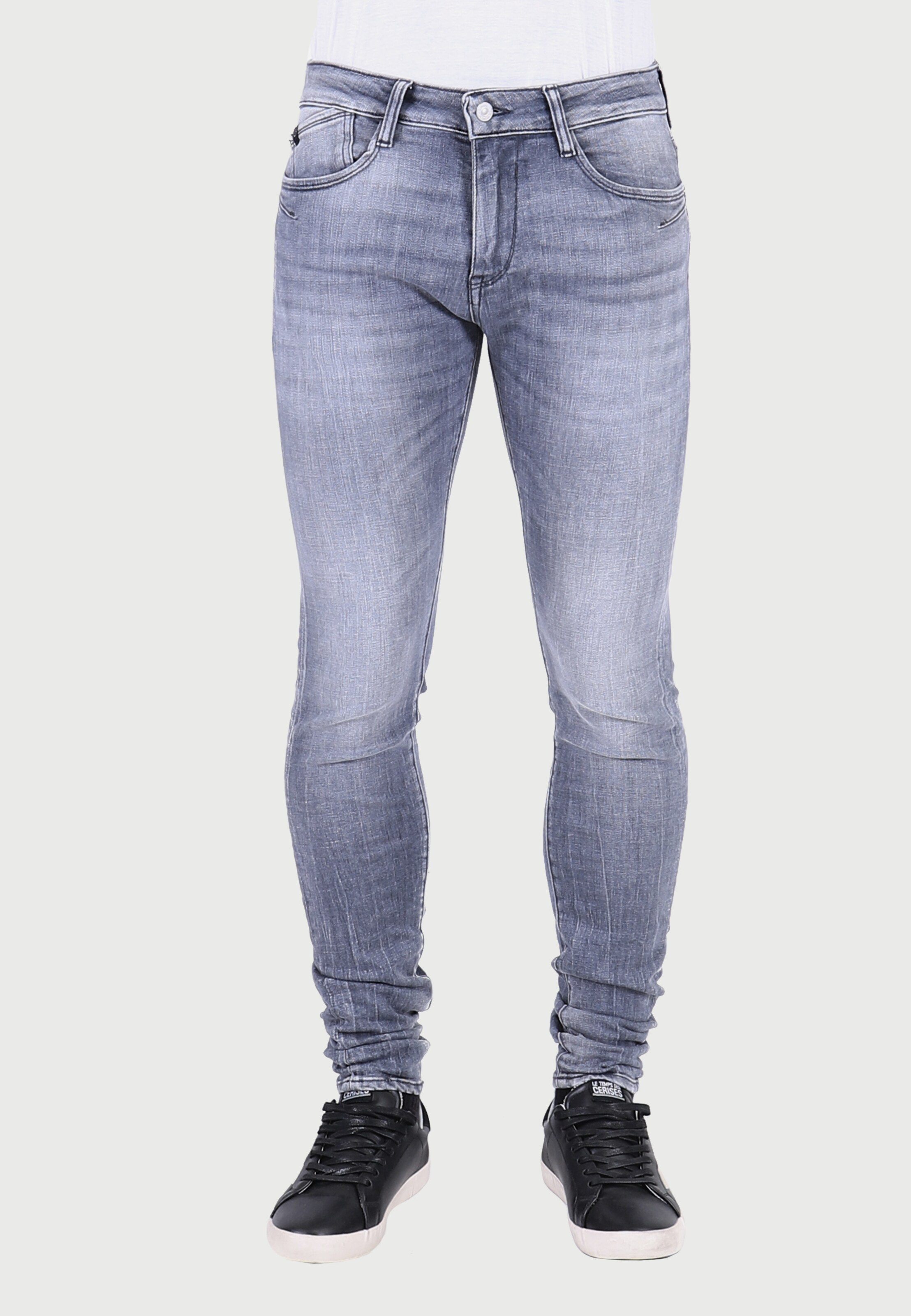 Männer Große Größen Le Temps Des Cerises Jeans 'POWER' in Grau - ER59708