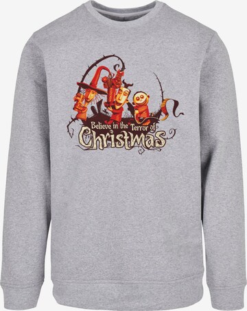ABSOLUTE CULT Sweatshirt ' The Nightmare Before Christmas - Christmas Terror' in Grey: front