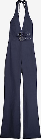 Bershka Jumpsuit in Blauw: voorkant